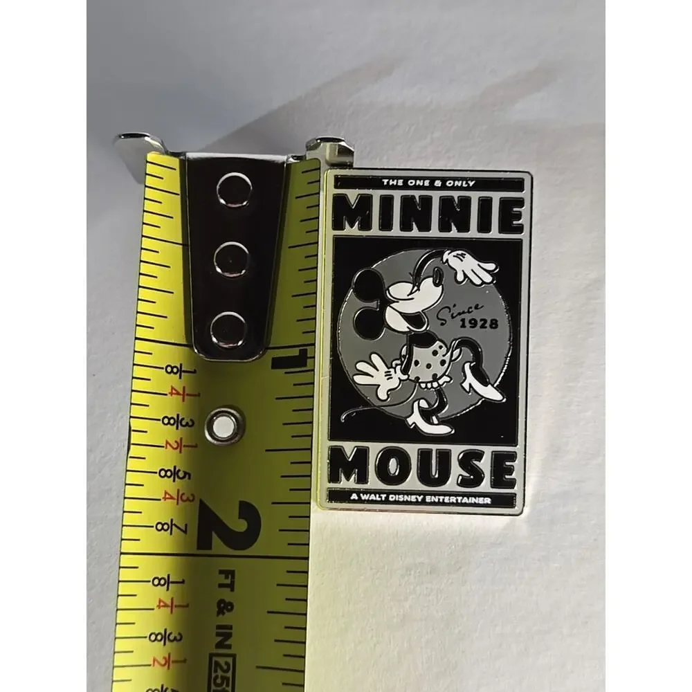 Minnie Mouse Metal Enamel Pin! NEW ON CARD! Loungefly Disney 100 Anniversary